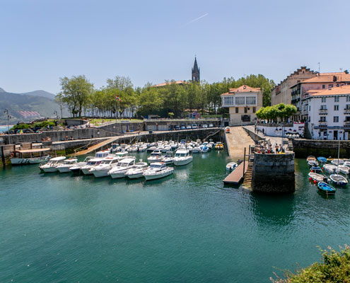 Vista puerto Mundaka